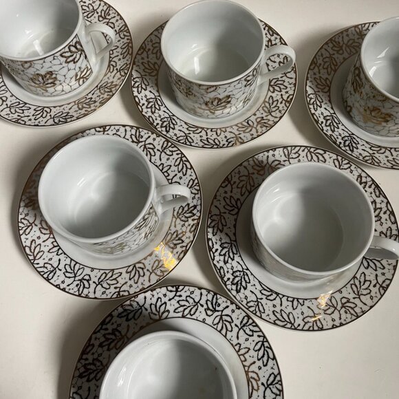 Gabbay Fine China Tea Cup & Saucer Set - Picture 9 of 9